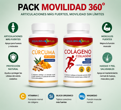 PACK CÚRCUMA + COLÁGENO | MOVILIDAD 360°
